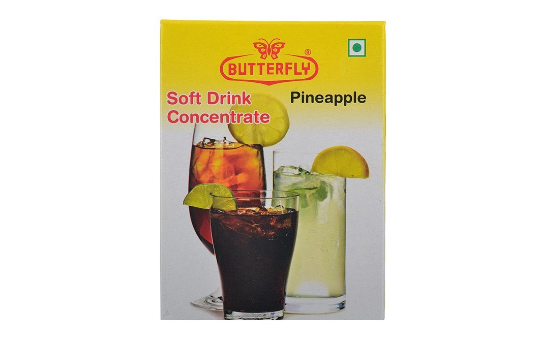 Butterfly Soft Drink Concentrate Pineapple    Pack  30 grams